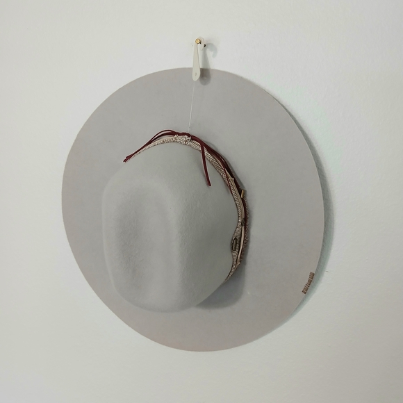 Lucky Brand Gray Wide Brim Felt Hat